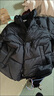 森马[轻松羽绒系列]三防羽绒服男冬季情侣纯色外套上衣 黑色（灰鸭绒） 2XL 实拍图