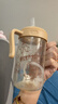 小土豆（potato）儿童水杯PPSU带吸管重力球大宝宝开学饮水杯 300ml 咖黄色 实拍图