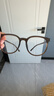 高级显白栗子棕近视眼镜女ins高颜值可配度数女防蓝光平光镜超轻 冷茶色 防蓝光【0度平光镜】 实拍图