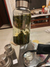 【送杯套】大容量加厚玻璃杯子便携吨吨杯茶水分离带杯套泡茶水杯 透明 1000ml吨吨桶 1只装 实拍图