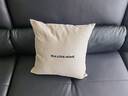 海澜之家（HLA）棉麻抱枕靠枕轻奢超柔简约靠背垫客厅靠枕套含芯纯色靠包沙发靠垫 简约 卡其 枕套+枕芯【45*45cm】 实拍图