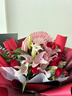 来一客鲜花速递玫瑰百合鲜花送女友老婆生日礼物全国同城配送 19朵红玫瑰粉百合花束 实拍图