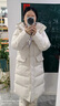 优衣库女装高级保暖羽绒长大衣/老爸评测外套夹克25秋冬481014 01 乳白色 S /155/80A 实拍图