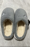 大嘴猴（Paul Frank）棉拖鞋男情侣时尚简约厚底家居保暖冬季拖鞋PF6661灰色280 实拍图