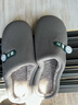 回力纯色半包厚底加绒防滑居家室内穿棉拖鞋HL0701蓝灰色40-41码 实拍图