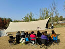 骆驼（CAMEL）天幕户外大号黑胶露营帐篷野营野餐遮阳棚防雨防晒野外露营 B011A 实拍图