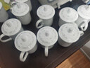 陶相惠 茶杯陶瓷杯办公杯会议杯带盖10只套装开会杯子商务会议水杯350ml 实拍图