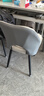 舒怡然意式轻奢餐椅网红餐厅现代简约软靠背休闲高级感椅子家用餐桌椅子 【浅灰色】优质皮革+黑腿 【加厚框架-现货速发】 实拍图