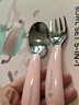babycare儿童餐具辅食碗注水保温碗不锈钢叉勺宝宝吃饭喝水婴儿周岁礼盒粉 实拍图