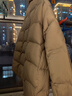 坦博尔轻薄羽绒服女短款翻领宽松舒适衬衫式女士外套330226D 青木棕160 实拍图
