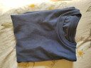优衣库男装女装柔软圆领T恤/休闲长袖上衣25秋冬新款479783 67 海蓝色 M 实拍图