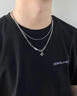 戚小米星芒双层叠戴男士项链男潮锁骨链小众高级感吊坠时尚饰品生日礼物 实拍图