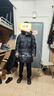 鸭鸭（YAYA）羽绒服男士中长款2026年冬季最新款潮流渐变色加厚防寒青少年外套 黑色 2XL (185) 实拍图