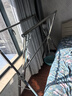 美丽雅晾衣架落地 衣架阳台折叠三杆不锈钢晾衣杆晾晒室内外伸缩晒被架 实拍图