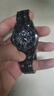 自动机芯指针式高档商务休闲夜光防水手表男款镂空非机械表 【日历款】黑带黑面 实拍图