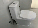 箭牌（ARROW）卫浴大冲力喷射虹吸式防臭节水马桶家用缓降盖板连体抽水坐便器 【T50】易洁无棱大管径12634 305/300mm 实拍图
