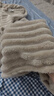 雅鹿仿兔毛绒毛毯A类冬季保暖加厚办公室午睡毯法兰绒沙发毯被子单人 兔毛条纹-卡其【加厚保暖】 150*200cm【加绒多功能单毛毯】 实拍图
