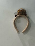 毛绒小熊洗脸发箍女高颅顶压发敷面膜专用头箍发饰2024冬季新款 米白色/ 实拍图