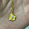 周六福花园派对黄金项链女珍珠吊坠新年礼物X0613050 约3.67g 40+5cm 实拍图
