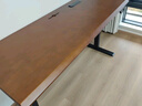 木藝生3cm高端实木电动升降桌电脑桌台式电竞桌子办公书桌可升降工作台 隐藏插排-单电机3cm实木胡桃色 120*60【免费送装】 晒单实拍图