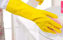 云洁橡胶手套洗碗家务清洁厨房洗衣商用胶皮手套灵巧4双中号防水防滑  实拍图