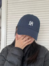 MLB棒球帽子男女情侣款软顶韩版洋基队NY经典小标遮阳送礼CP77 实拍图