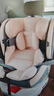 Heekin德国 儿童安全座椅汽车用0-4-12岁婴儿宝宝360度旋转ISOFIX硬接口 尊享灰(遮阳棚+上拉带+侧保护) 实拍图