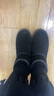 意尔康女靴雪地靴女冬季加绒保暖厚底休闲棉鞋时尚通勤百搭中筒靴子 黑色 加绒 38 实拍图