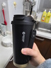 富光拾喜保温杯咖啡杯316L不锈钢男女士不锈钢水杯便携车载杯子黑色520ml 实拍图