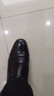 强人商务正装鞋男际华3515品质头层牛皮单皮鞋 套脚三接头皮鞋 黑 42 实拍图