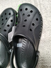 卡骆驰（CROCS）洞洞鞋贝雅男鞋女鞋轻便耐磨一脚蹬拖鞋休闲鞋|10126 黑色-001 45 (290mm) 实拍图