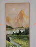 墨派（Mopai）玄关装饰画竖版现代简约走廊过道背景墙壁画入户轻奢挂画免打孔 背靠金山 80*160cm晶瓷+铝合金边框 实拍图