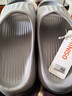 名创优品（MINISO）拖鞋男女家居情侣家用舒适浴室防滑防臭四季拖鞋  烟灰色44-45 实拍图