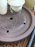 正扬紫砂茶盘手工紫砂茶盘功夫茶具圆形茶台紫砂干泡储水盘茶船茶托 10英寸紫砂双龙戏珠  紫色 实拍图