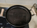 铁仕达（Telssida）加厚木柄双耳平底锅无涂层不粘煎锅生铁鏊子煎饼果子锅烙饼锅饼铛 实拍图