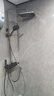 九牧（JOMOO） 花洒淋浴套装钢琴键大置物喷枪自动除垢顶喷淋浴器琴雨系列 增压数显36621【枪灰】 实拍图