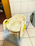 宝宝阶梯坐便器儿童坐便器三合一阶梯式马桶凳子小孩可折叠坐便器 【三合一】帕尔蓝硬垫款 实拍图