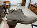 他她（TATA）男士靴耐磨舒适复古时尚沙漠靴加绒皮翻毛男靴休闲皮鞋VVX03DD2 驼色 41 实拍图