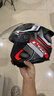 LS2新款摩托车头盔四分三盔电动助力车四季大尾翼大码男女半盔OF608 黑桔灰幻影 3XL(建议61-62CM) 实拍图