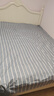 洁丽雅A类抗菌100%纯棉床单单件家用床上用品床罩230*245cm 条纹兰 实拍图