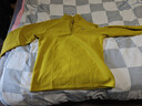 探拓（TECTOP）抓绒衣 户外加厚保暖男抓绒衣纯色立领半开衫柔软舒适抓绒衣 MZRY033 男款姜黄色 XL 实拍图