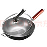 京严炒锅章丘款铁锅无涂层炒菜不粘锅家用精铁锅具燃气电磁炉用已开锅 【灶具通用】适合5-8人  赠盖铲  直径 34cm 百年工艺｜传统铁锅｜健康不沾 实拍图