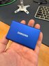 三星（SAMSUNG） 1TB Type-c USB 3.2 移动固态硬盘（PSSD） T7 蓝色 NVMe传输速度1050MB/s 手机直连笔记本外接 实拍图