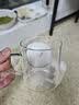 唯铭诺玻璃杯儿童牛奶杯子带刻度早餐杯宝宝喝奶杯冲奶粉专用杯玻璃水杯 实拍图