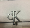 Calvin Klein休闲通勤单肩包礼物链条包包金属字母旋扣翻盖CK女包斜挎马鞍包 实拍图
