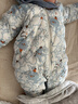 巴拉巴拉童装婴儿连体衣轻薄羽绒服宝宝衣服2025冬装抱衣爬服男童女童萌趣 白蓝色调-白鸭绒 80 cm-充绒量41g 实拍图