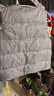 史努比（SNOOPY）童装儿童羽绒马甲女童背心男童坎肩外出服秋冬 灰蓝 140 实拍图