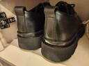 回力新款冬季加绒皮鞋男士牛皮可选商务正装男鞋耐磨 黑色-透气版 41 实拍图