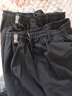 老爷车秋天宽松休闲裤男爸爸裤中老年高腰长裤冬季加厚加绒裤男士直筒裤 春秋不加绒(款2条)黑色+黑灰 常规 3XL 体重140-160斤 实拍图