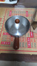 特厚不锈钢平底锅奶锅电磁炉通用不粘锅辅食锅汤锅煮锅蒸锅汤锅 特厚款：17cm胡桃木锅+盖+木珠 实拍图